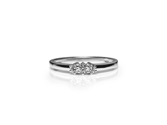 Anillo Promesse Mujer Venere in Oro blanco Diamante TRILOGY/0,09-14 - TRILOGY/0,09-14